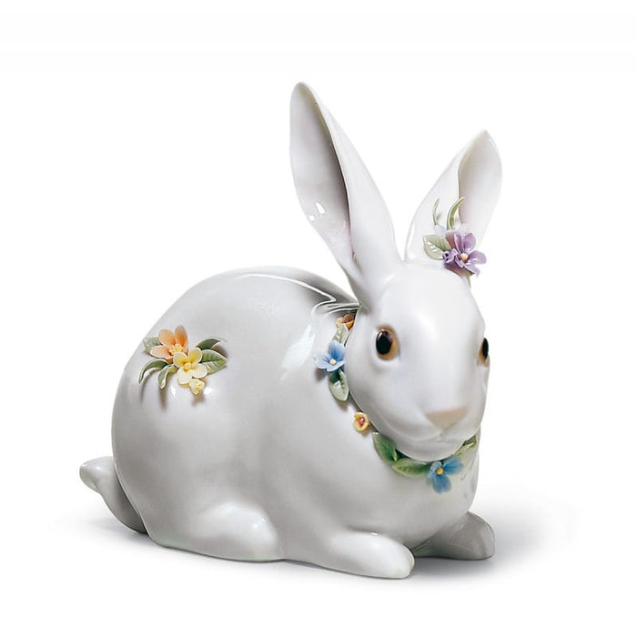 Attentive Bunny with Flowers 1006098 - Hot Watches