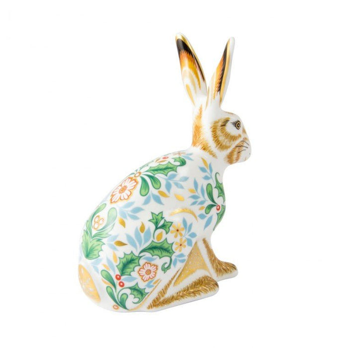 Royal Crown Derby Paperweight Winter Hare - Hot Watches