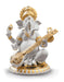 Veena Ganesha Figurine. Golden Lustre 01009276 - Hot Watches